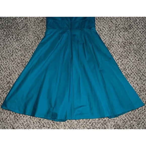 Amanda Smith Petite‎ Teal A line dress size 8 petite - Picture 8 of 9